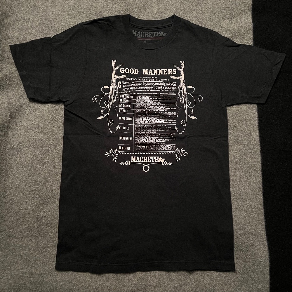 MACBETH FOOTWEAR "Good Manners" T-Shirt
